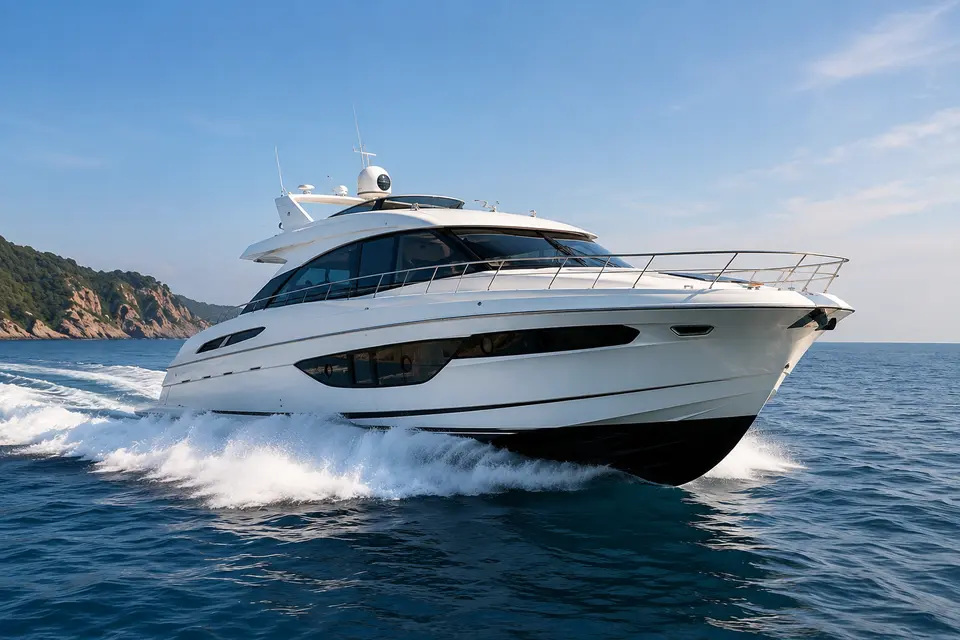 Motor Yachts on the water