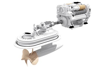 Rolls-Royce pod drive under maintenance